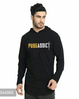 PUBG Printed Cotton T-Shirt (Hooded)